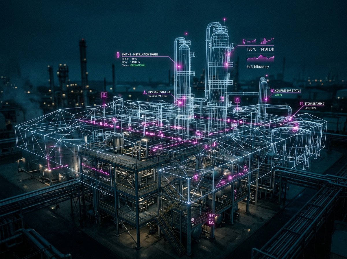 Gemelo digital de una planta con datos en tiempo real